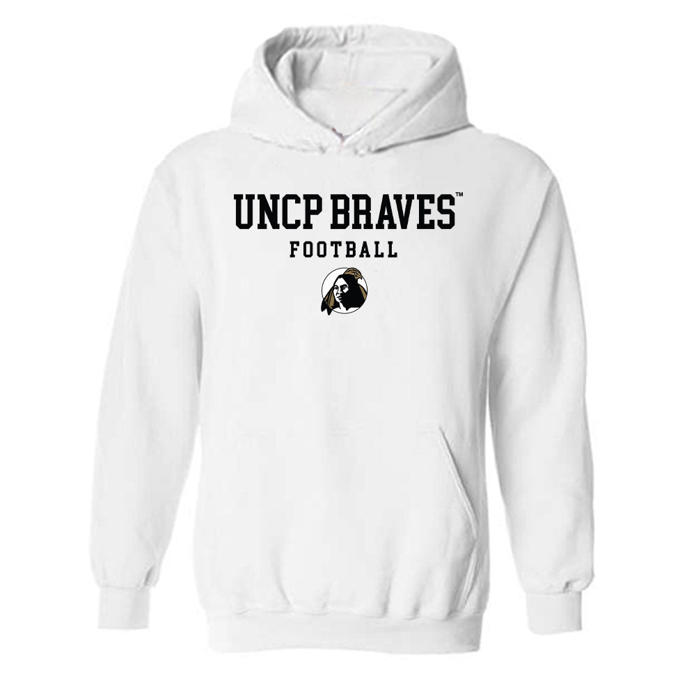 UNC Pembroke - NCAA Football : Brian Thompson - Classic Shersey Hooded Sweatshirt-0