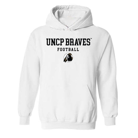 UNC Pembroke - NCAA Football : Andre Hill Jr - Classic Shersey Hooded Sweatshirt-0