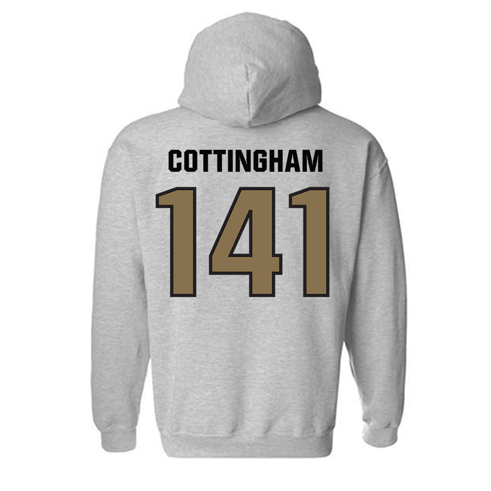 UNC Pembroke - NCAA Wrestling : Chance Cottingham - Classic Shersey Hooded Sweatshirt-1