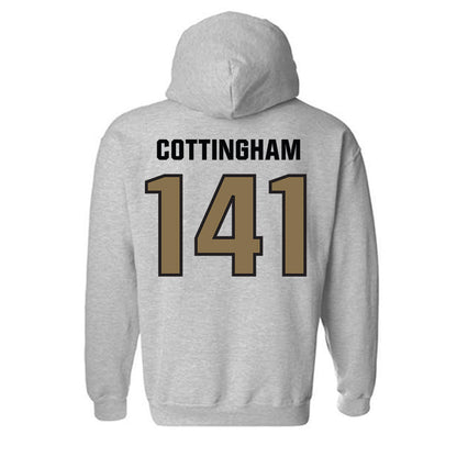 UNC Pembroke - NCAA Wrestling : Chance Cottingham - Classic Shersey Hooded Sweatshirt-1