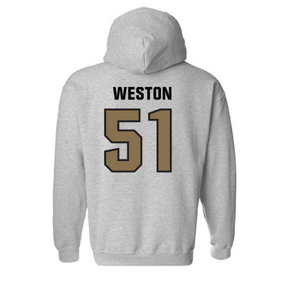 UNC Pembroke - NCAA Football : Brock Weston - Classic Shersey Hooded Sweatshirt-1
