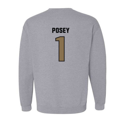 UNC Pembroke - NCAA Football : Miles Posey - Classic Shersey Crewneck Sweatshirt-1