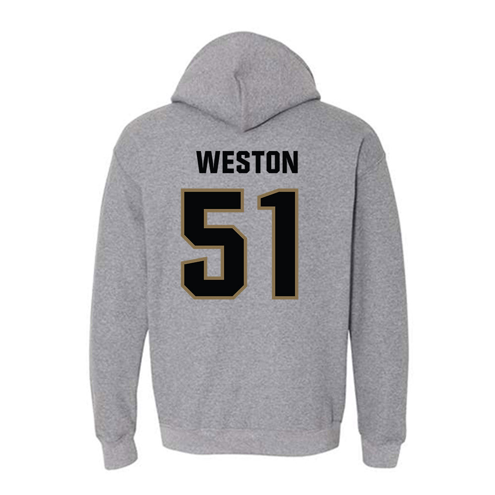 UNC Pembroke - NCAA Football : Brock Weston - Classic Shersey Hooded Sweatshirt-1