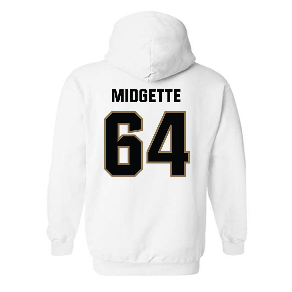 UNC Pembroke - NCAA Football : Asa Midgette - Classic Shersey Hooded Sweatshirt-1