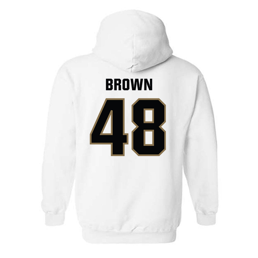 UNC Pembroke - NCAA Football : Jake Brown - Classic Shersey Hooded Sweatshirt-1