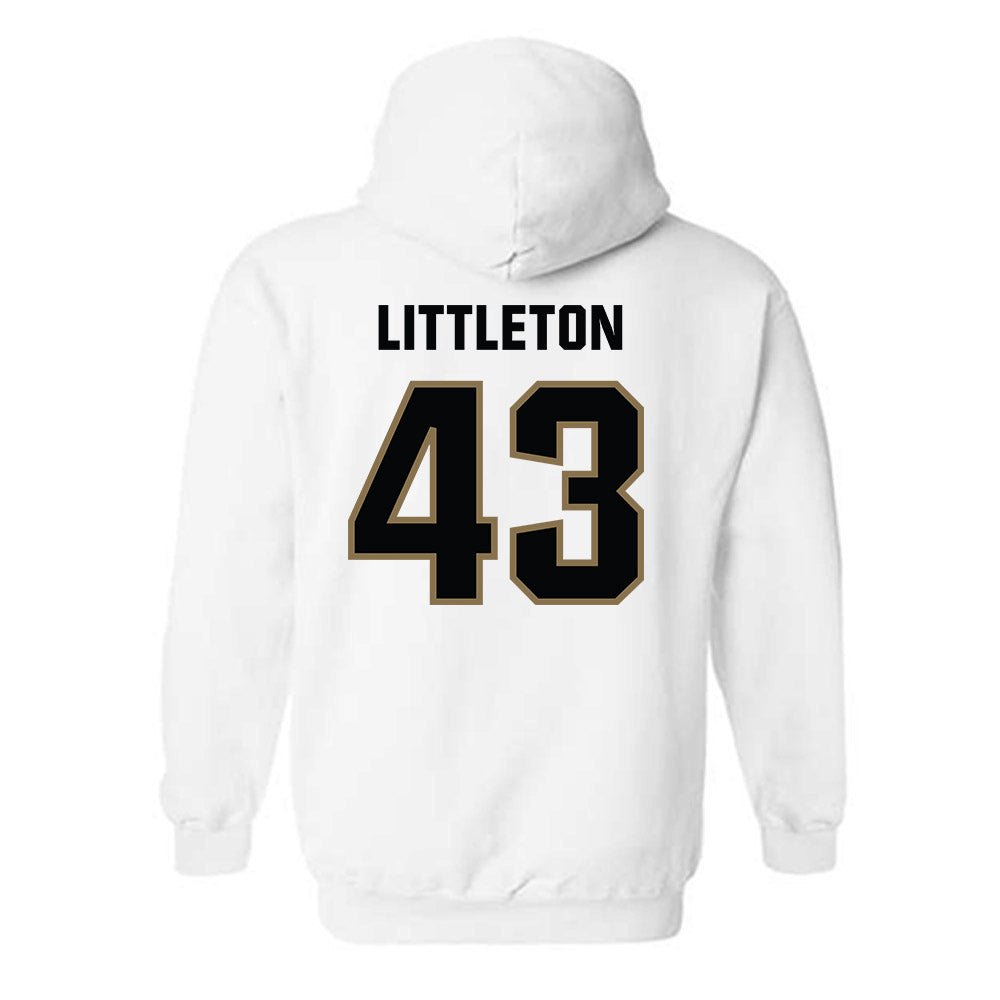 UNC Pembroke - NCAA Baseball : Garrett Littleton - Classic Shersey Hooded Sweatshirt-1
