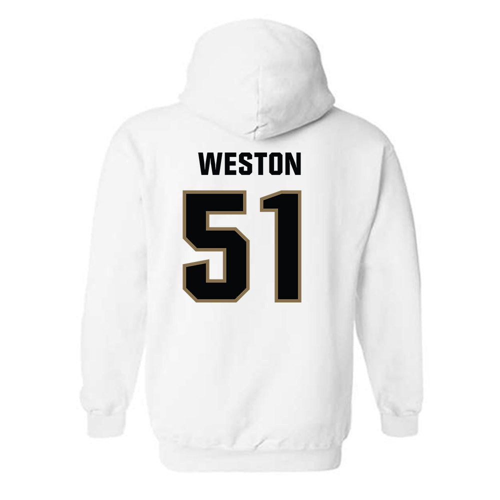 UNC Pembroke - NCAA Football : Brock Weston - Classic Shersey Hooded Sweatshirt-1