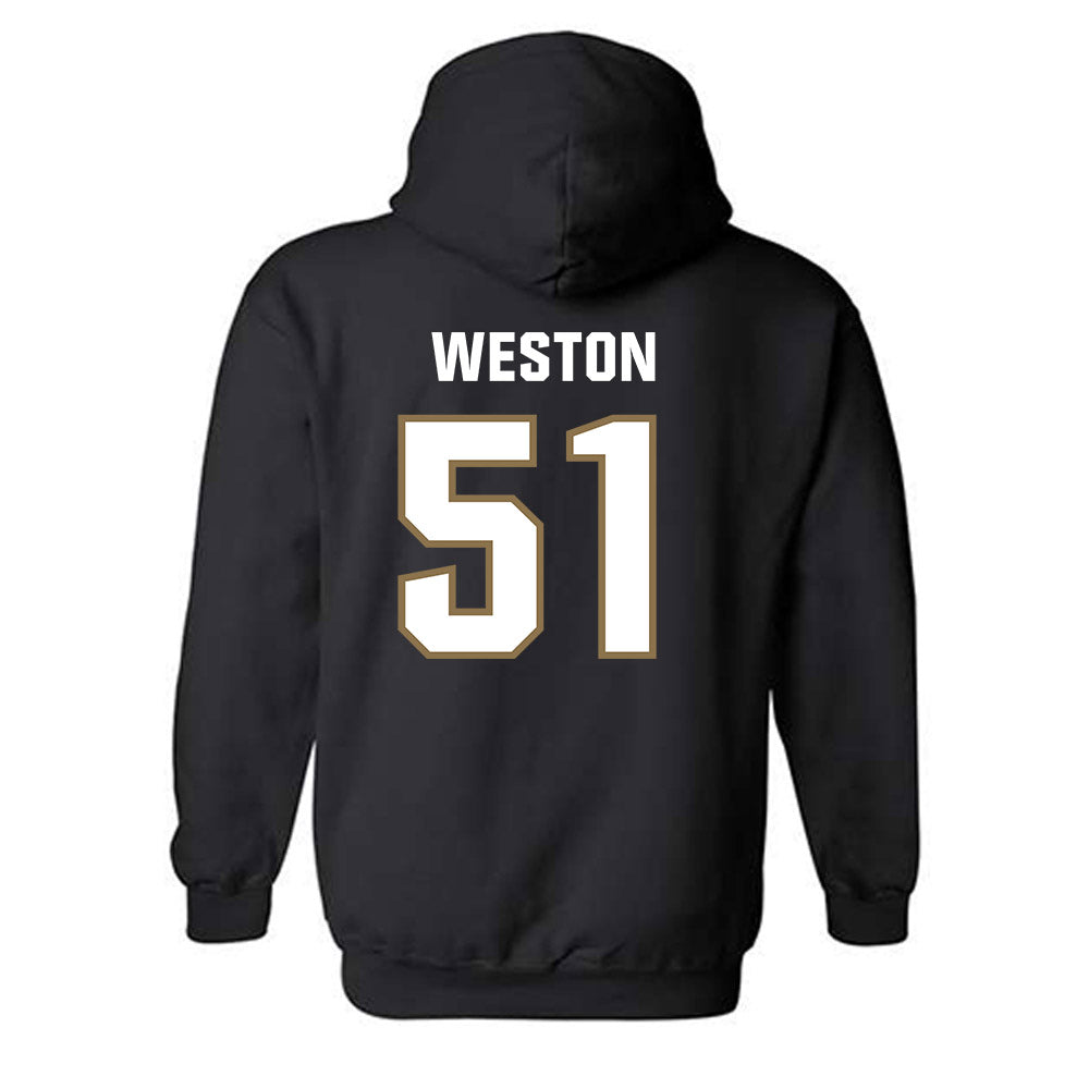 UNC Pembroke - NCAA Football : Brock Weston - Classic Shersey Hooded Sweatshirt-1