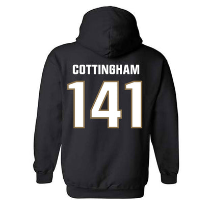 UNC Pembroke - NCAA Wrestling : Chance Cottingham - Classic Shersey Hooded Sweatshirt-1