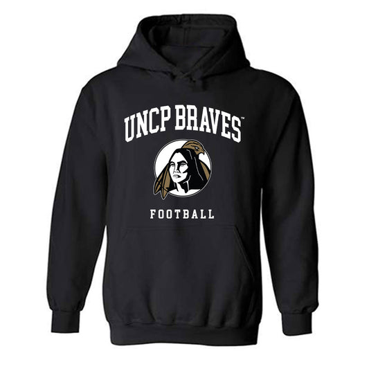 UNC Pembroke - NCAA Football : Andre Hill Jr - Classic Shersey Hooded Sweatshirt-0