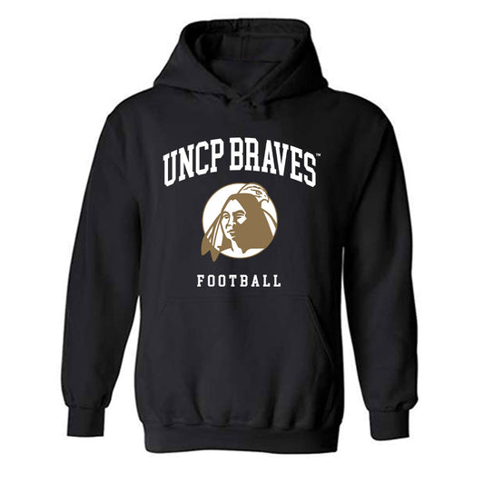 UNC Pembroke - NCAA Football : Cameron Estep - Classic Shersey Hooded Sweatshirt-0