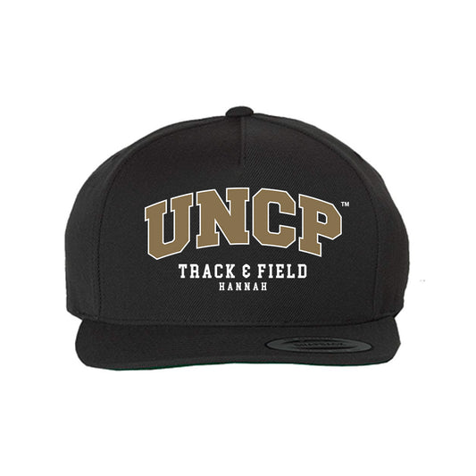UNC Pembroke - NCAA Men's Track & Field : Jaiden Hannah - Snapback Hat-0