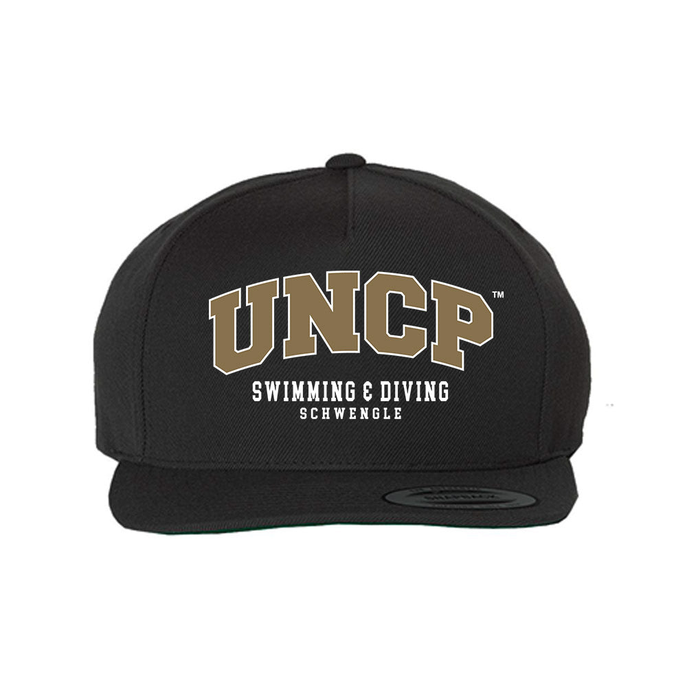 UNC Pembroke - NCAA Women's Swimming & Diving : Britta Schwengle - Snapback Hat-0