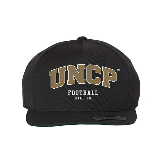 UNC Pembroke - NCAA Football : Andre Hill Jr - Snapback Hat-0