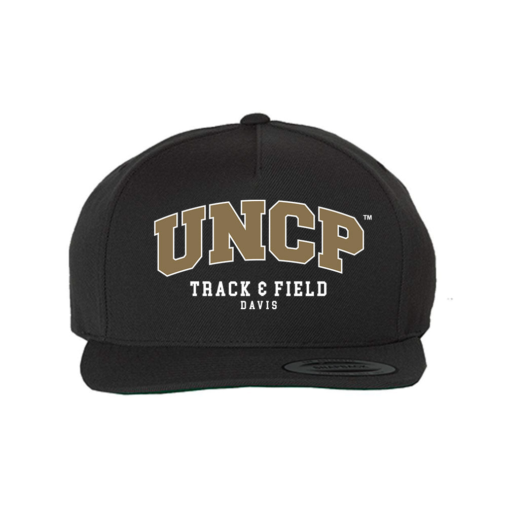 UNC Pembroke - NCAA Men's Track & Field : John Davis - Snapback Hat-0