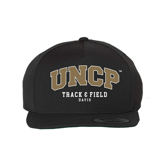 UNC Pembroke - NCAA Men's Track & Field : John Davis - Snapback Hat-0