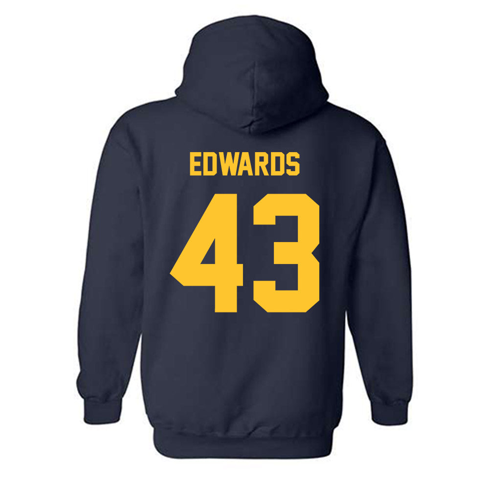 UC Berkeley - NCAA Baseball : Rex Edwards - Sports Shersey Hooded Sweatshirt-1