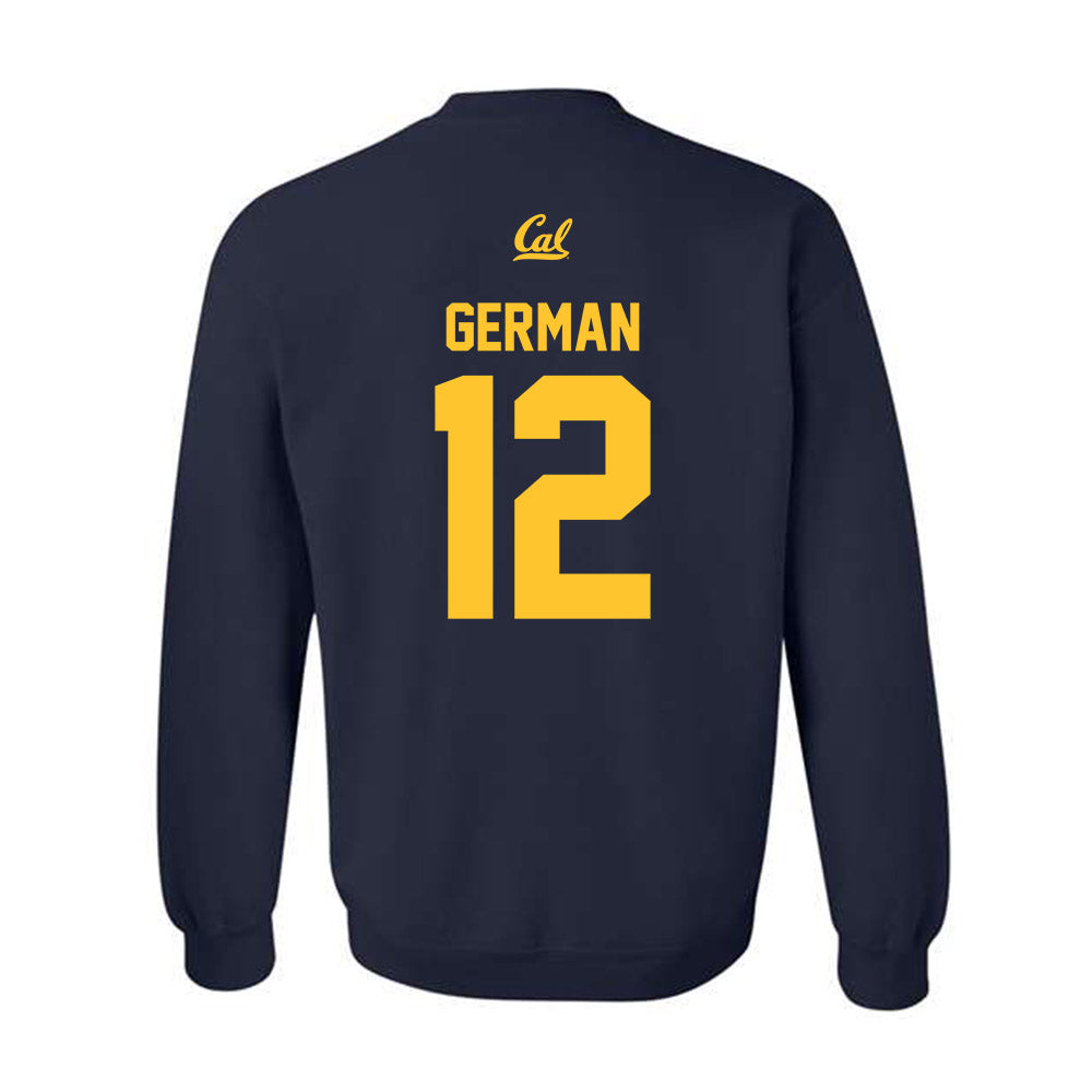 UC Berkeley - NCAA Softball : Anya German - Sports Shersey Crewneck Sweatshirt-1