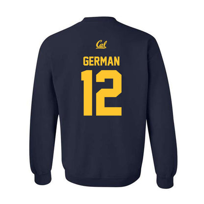 UC Berkeley - NCAA Softball : Anya German - Sports Shersey Crewneck Sweatshirt-1