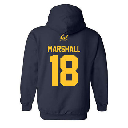 UC Berkeley - NCAA Softball : Natalie Marshall - Sports Shersey Hooded Sweatshirt-1