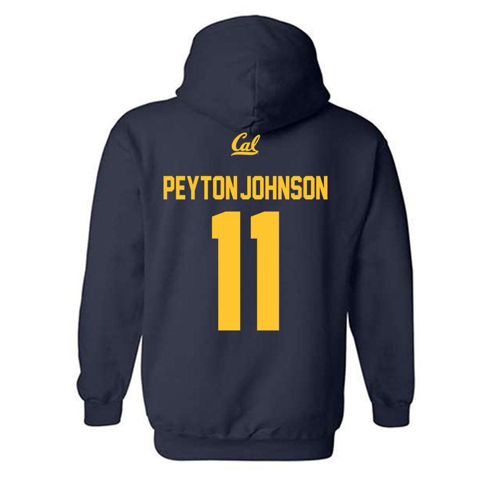 UC Berkeley - NCAA Softball : Nina Peyton-Johnson - Sports Shersey Hooded Sweatshirt-1