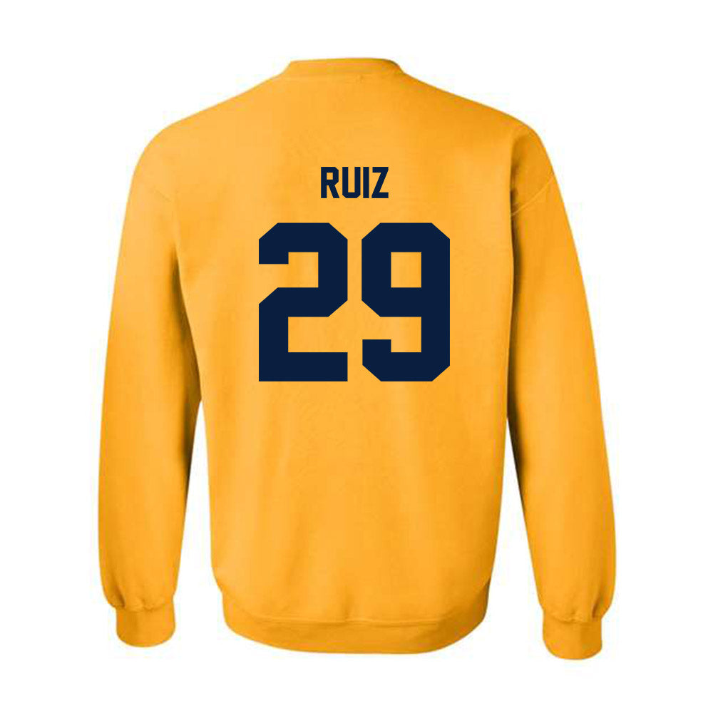 UC Berkeley - NCAA Men's Soccer : Nico Ruiz - Sports Shersey Crewneck Sweatshirt-1