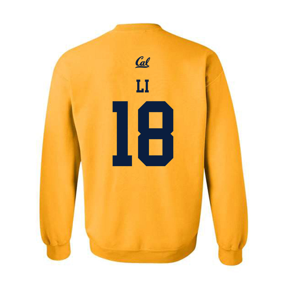 UC Berkeley - NCAA Women's Volleyball : Ashley Li - Sports Shersey Crewneck Sweatshirt-1