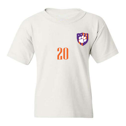 Clemson - NCAA Men's Soccer : Andres Beirute - Youth T-Shirt-0