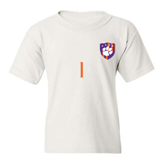 Clemson - NCAA Men's Soccer : Joseph Andema - Youth T-Shirt-0
