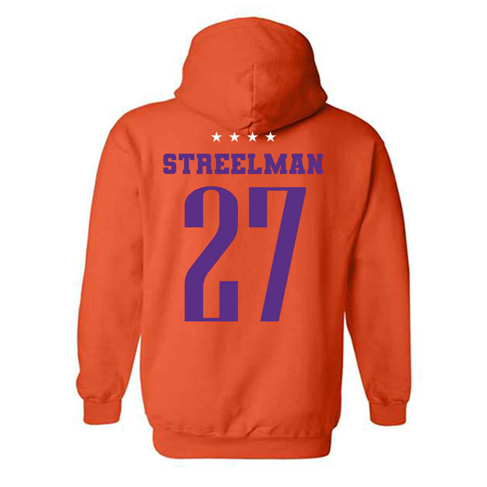 Clemson - NCAA Men's Soccer : Seamus Streelman - Hooded Sweatshirt-1