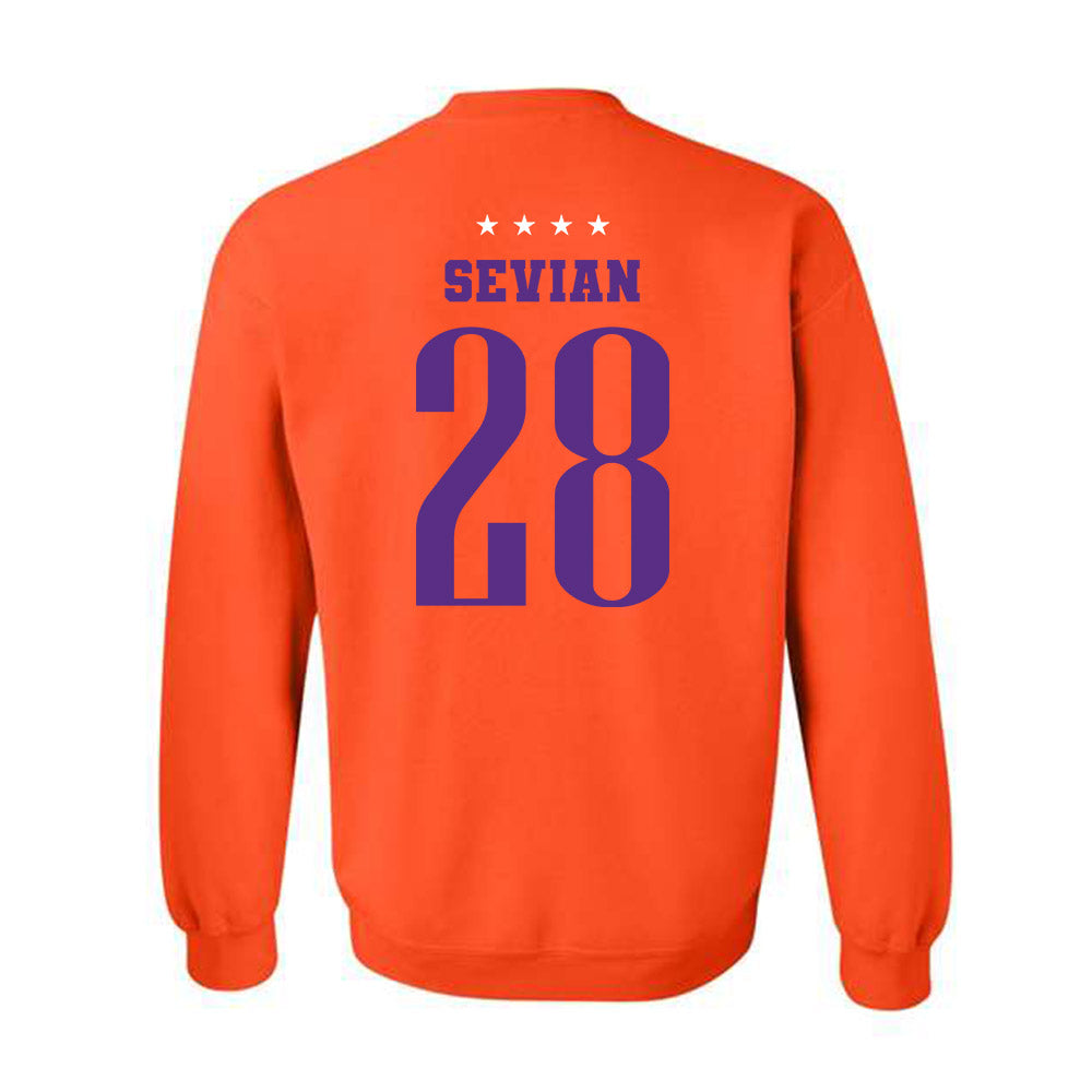 Clemson - NCAA Men's Soccer : Xander Sevian - Crewneck Sweatshirt-1