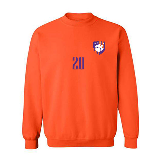 Clemson - NCAA Men's Soccer : Andres Beirute - Crewneck Sweatshirt-0