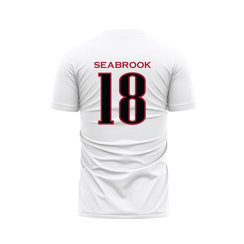 St. Joe's - NCAA Women's Soccer : Erin Seabrook - White Soccer Jersey-1