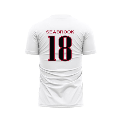 St. Joe's - NCAA Women's Soccer : Erin Seabrook - White Soccer Jersey-1