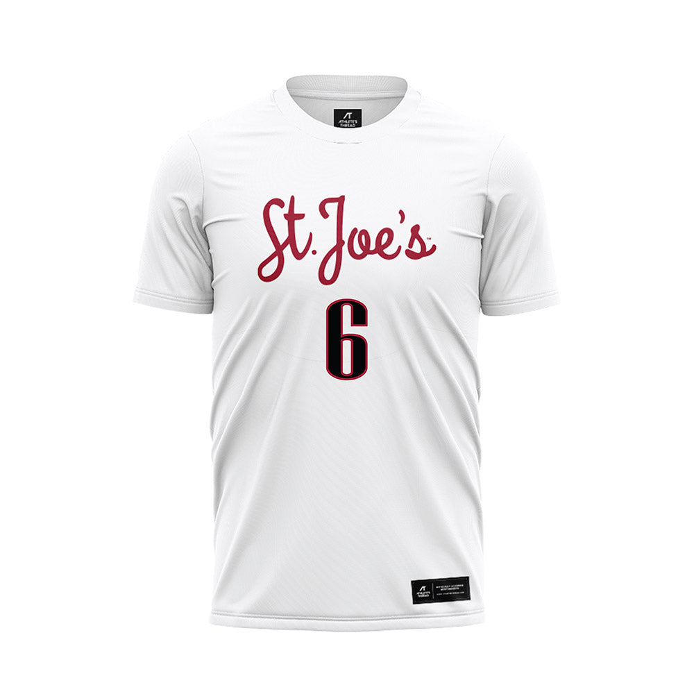 St. Joe's - NCAA Women's Soccer : Valentina Nardone - White Soccer Jersey-0