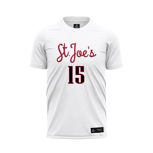 St. Joe's - NCAA Women's Soccer : Olivia Benzing - White Soccer Jersey-0
