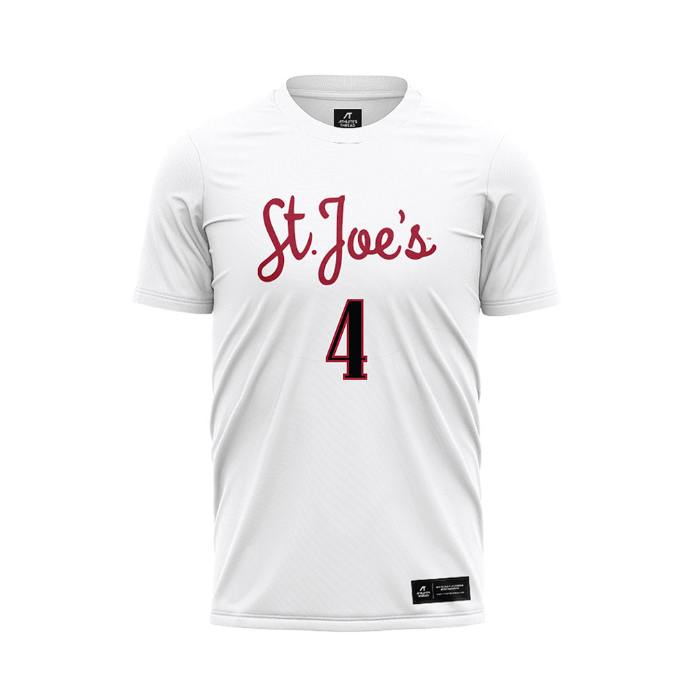 St. Joe's - NCAA Women's Soccer : Ashley Rhodes - White Soccer Jersey-0