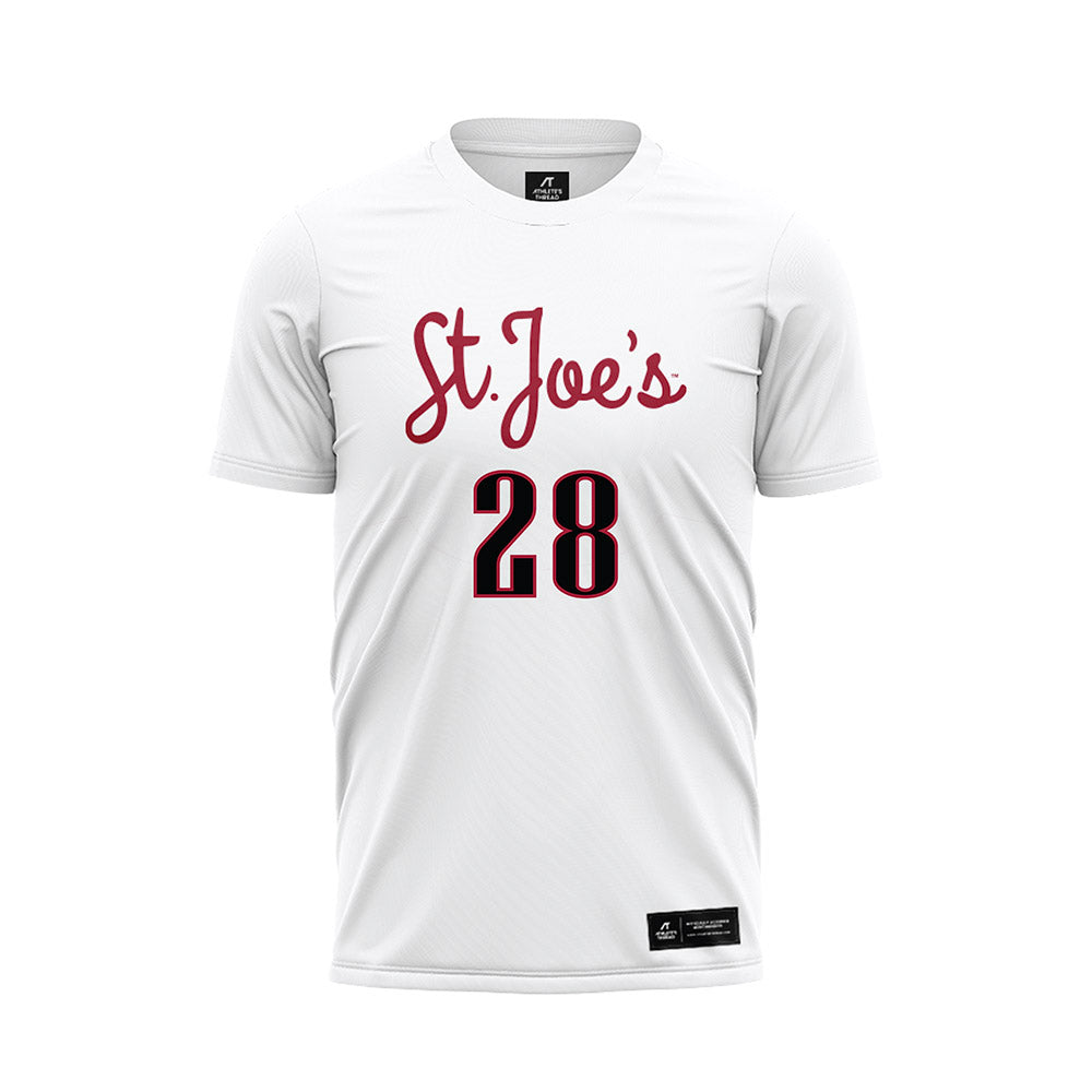 St. Joe's - NCAA Women's Soccer : Lila Conroy - White Soccer Jersey-0