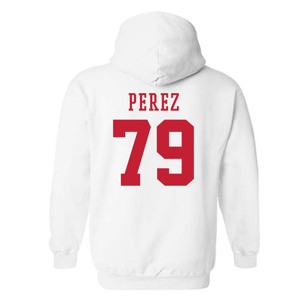 Arizona - NCAA Football : Isaac Perez - Sports Shersey Hooded Sweatshirt-1