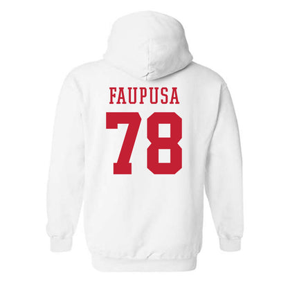 Arizona - NCAA Football : Manoah Faupusa - Sports Shersey Hooded Sweatshirt-1