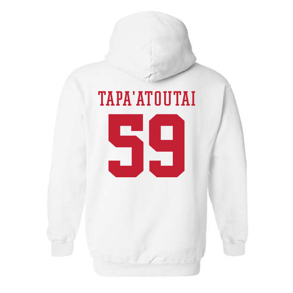 Arizona - NCAA Football : Rhino Tapa'atoutai - Sports Shersey Hooded Sweatshirt-1