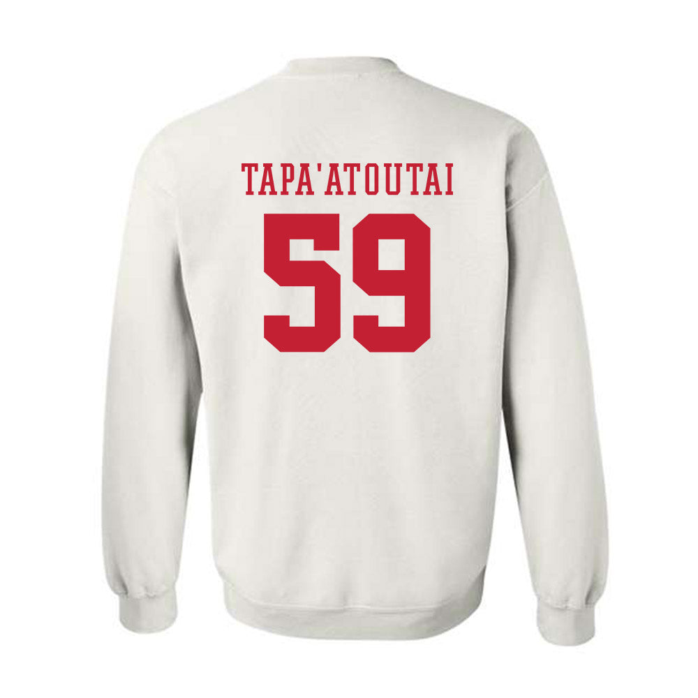 Arizona - NCAA Football : Rhino Tapa'atoutai - Sports Shersey Crewneck Sweatshirt-1