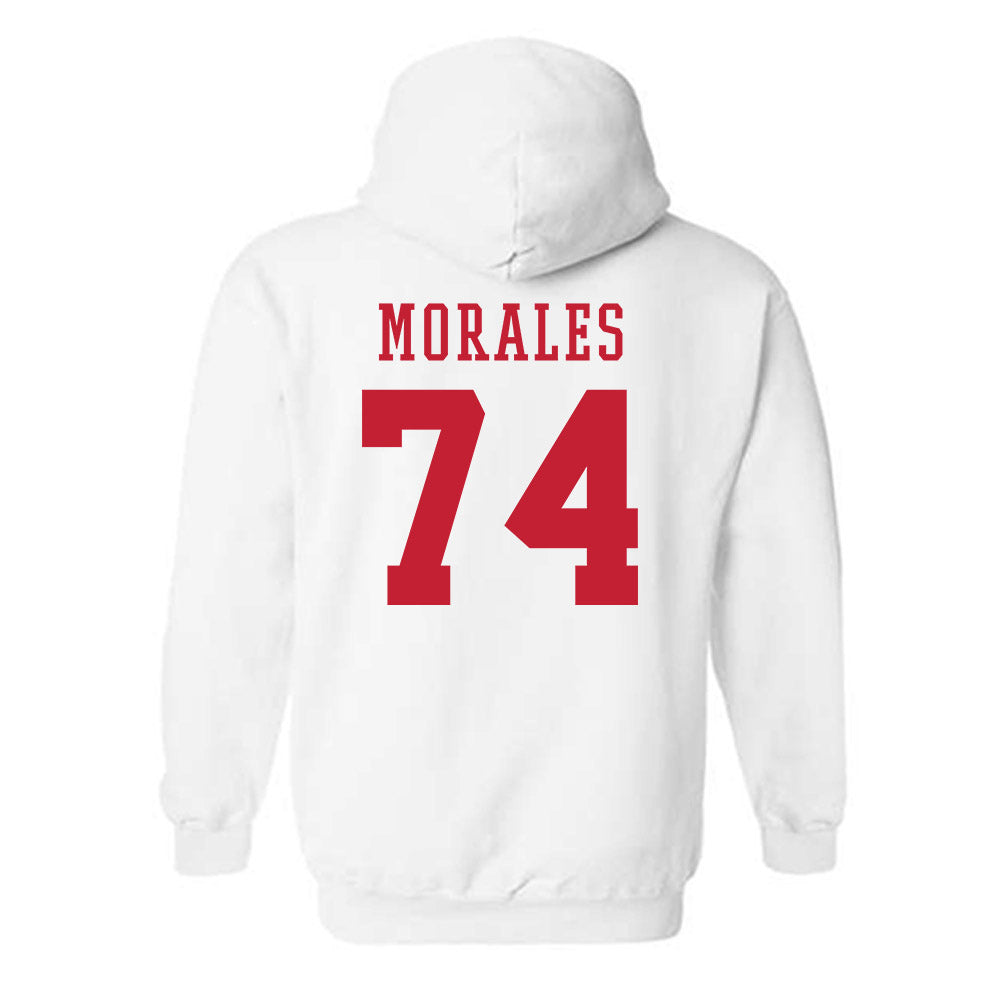 Arizona - NCAA Football : Justin Morales - Sports Shersey Hooded Sweatshirt-1