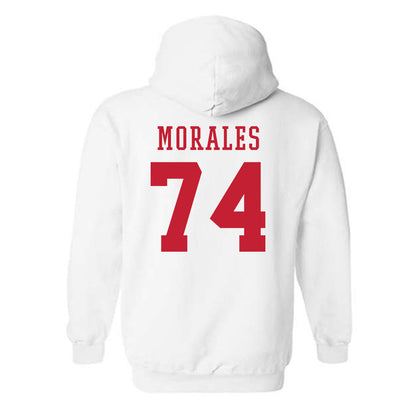 Arizona - NCAA Football : Justin Morales - Sports Shersey Hooded Sweatshirt-1