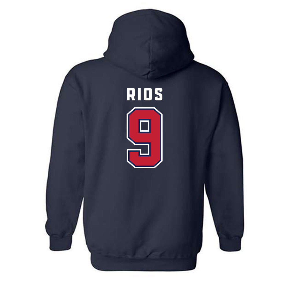 Arizona - NCAA Football : Oscar Rios - Sports Shersey Hooded Sweatshirt-1