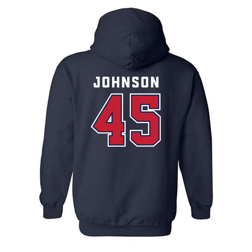 Arizona - NCAA Football : Victory Johnson - Sports Shersey Hooded Sweatshirt-1