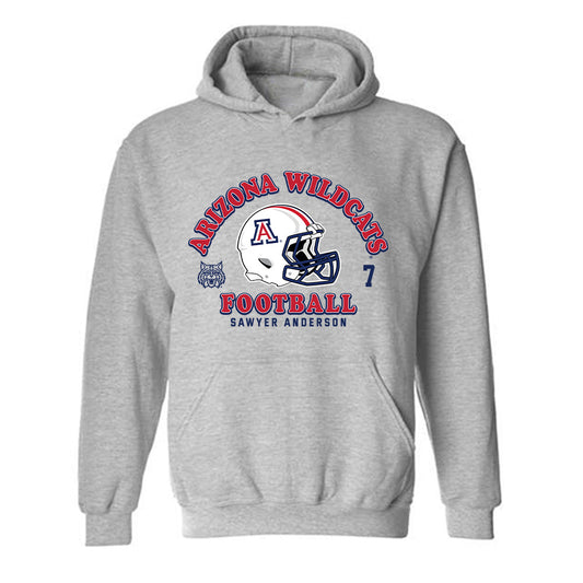 Arizona - NCAA Football : Sawyer Anderson - Sports Shersey Hooded Sweatshirt-0