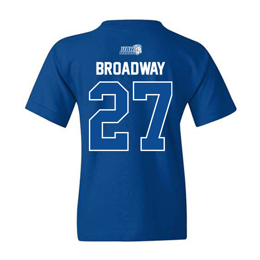 UAH - NCAA Baseball : Landon Broadway - Classic Shersey Youth T-Shirt-1