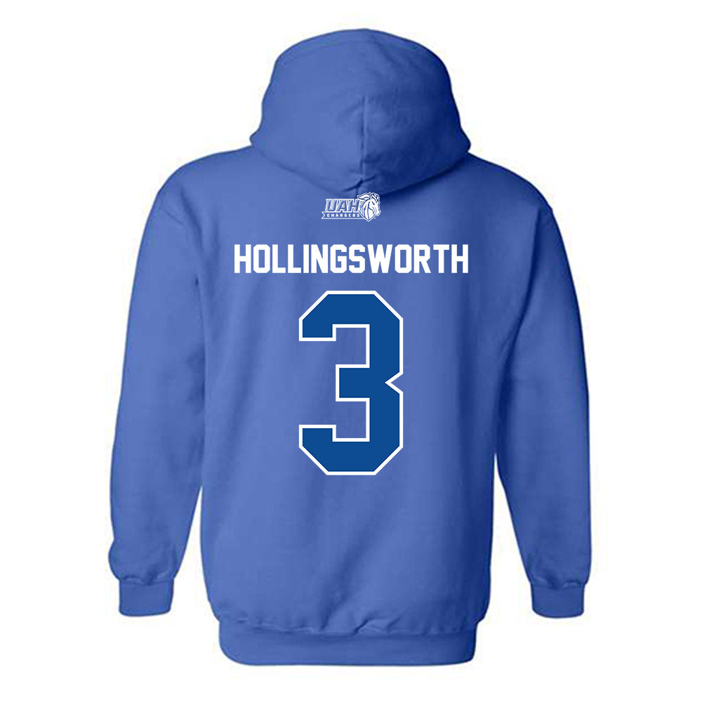 UAH - NCAA Women's Basketball : Mia Hollingsworth - Classic Shersey Hooded Sweatshirt-1