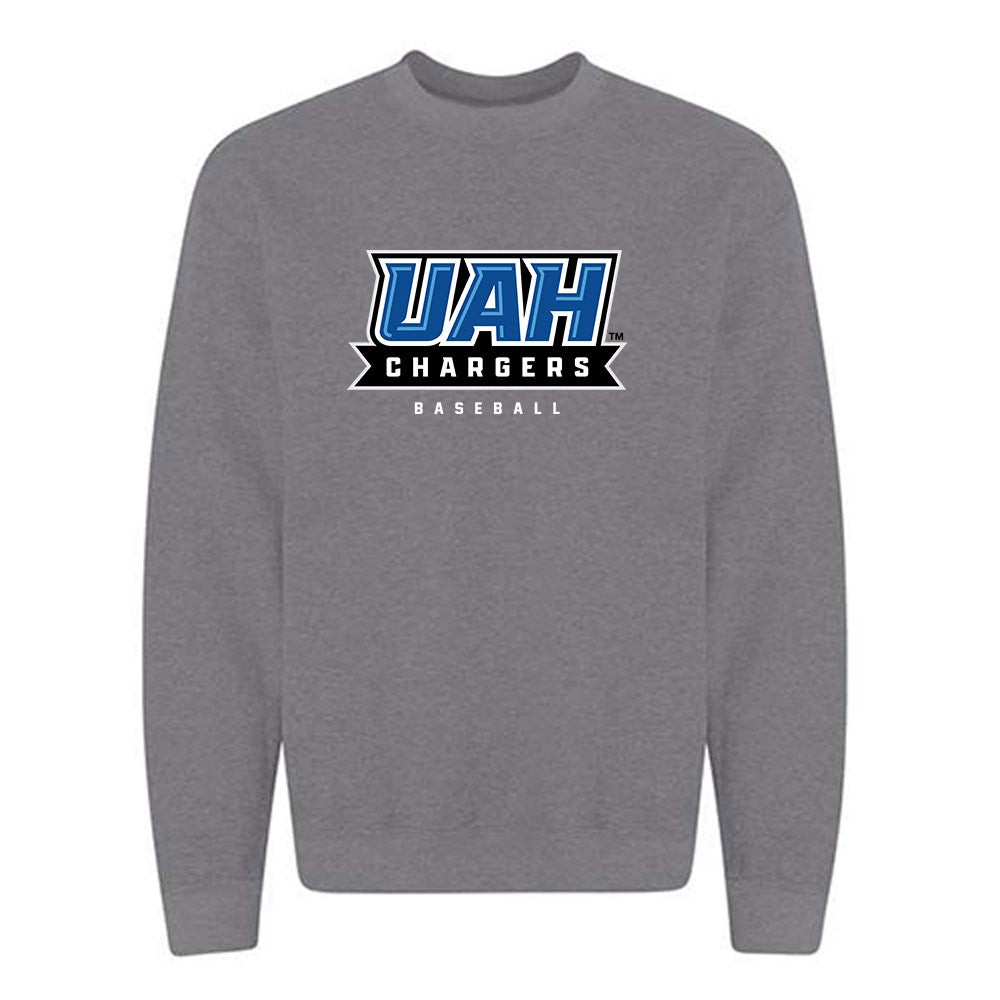 UAH - NCAA Baseball : Blake Saltzman - Classic Shersey Crewneck Sweatshirt-0